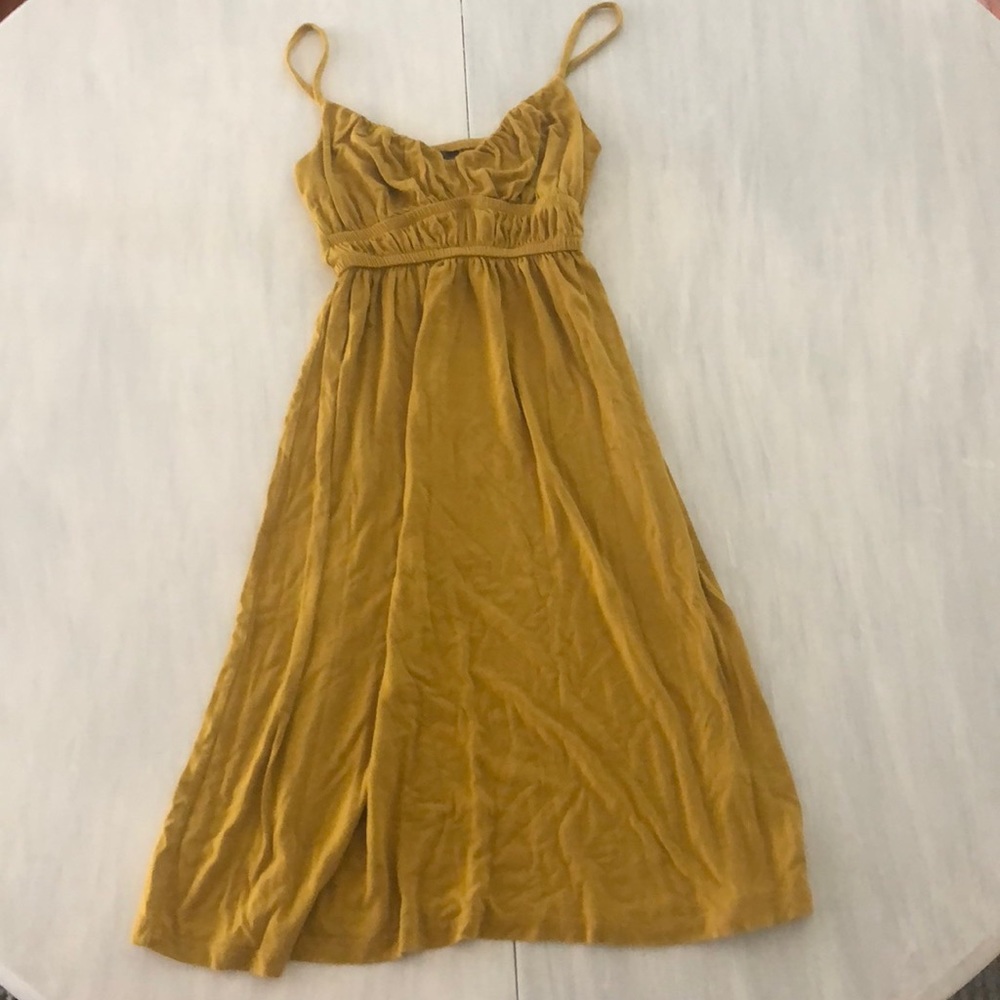 Mustard lush dress